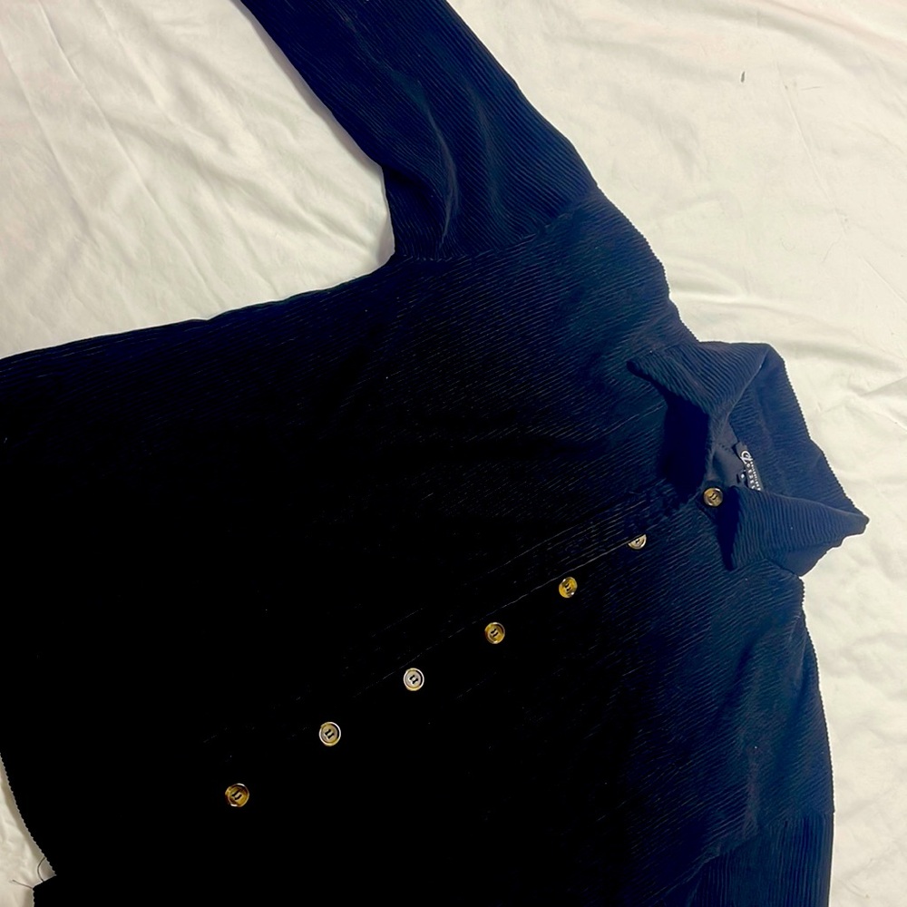 Black button up